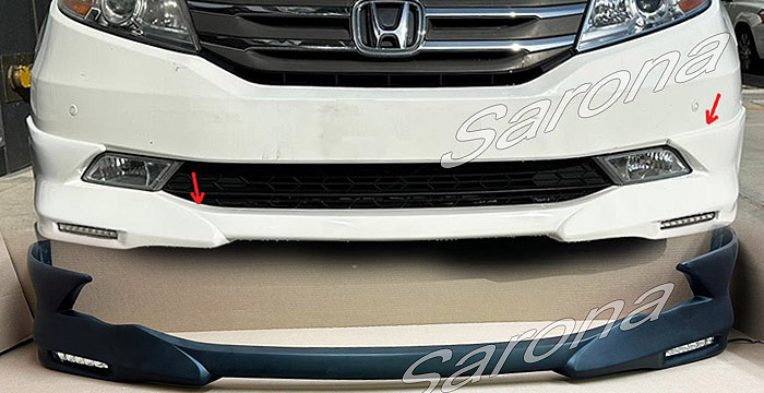 Custom Honda Odyssey  All Styles Front Lip/Splitter (2014 - 2017) - $470.00 (Part #HD-028-FA)